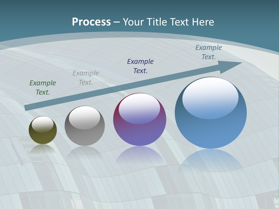 A Glass Building With A Blue Sky In The Background PowerPoint Template