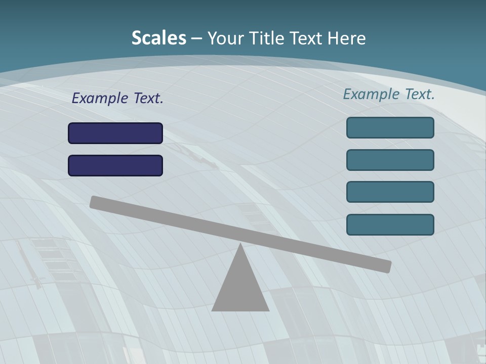 A Glass Building With A Blue Sky In The Background PowerPoint Template