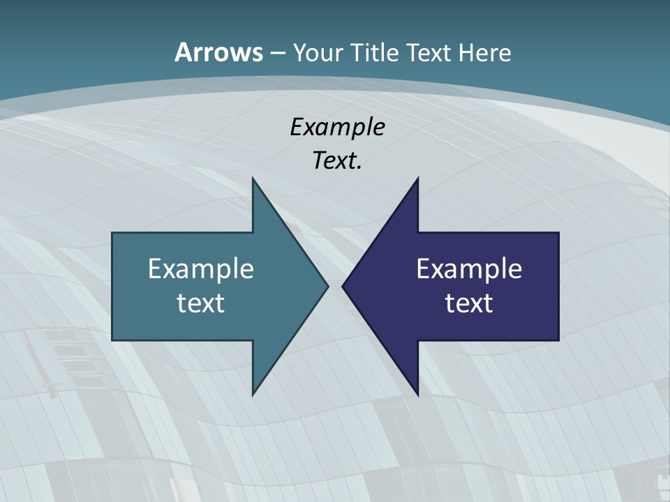 A Glass Building With A Blue Sky In The Background PowerPoint Template