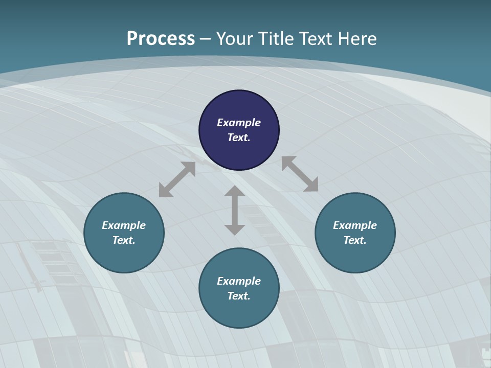 A Glass Building With A Blue Sky In The Background PowerPoint Template