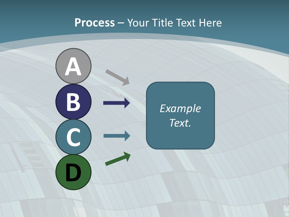 A Glass Building With A Blue Sky In The Background PowerPoint Template