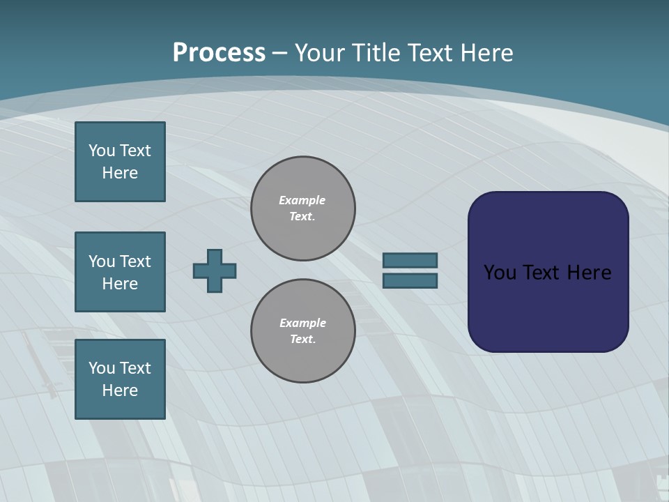 A Glass Building With A Blue Sky In The Background PowerPoint Template