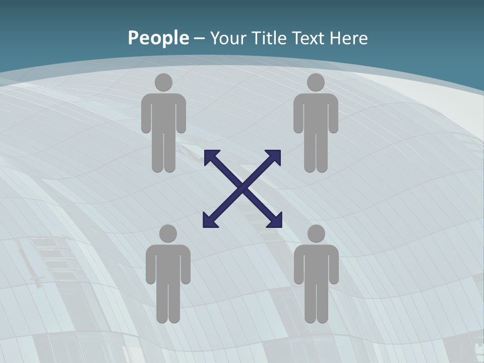 A Glass Building With A Blue Sky In The Background PowerPoint Template