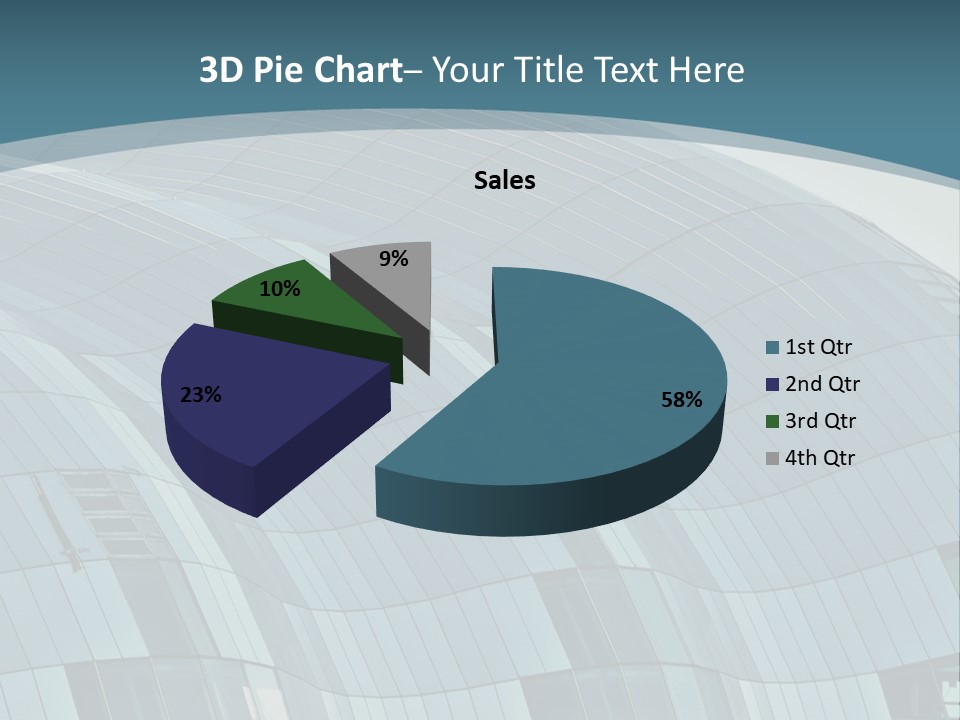 A Glass Building With A Blue Sky In The Background PowerPoint Template