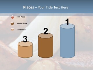 A Plate Of Food With Bananas And Bacon On It PowerPoint Template