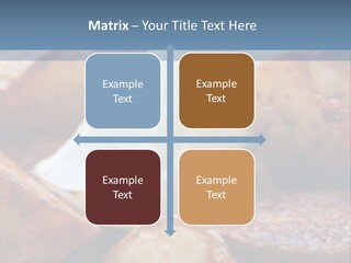 A Plate Of Food With Bananas And Bacon On It PowerPoint Template