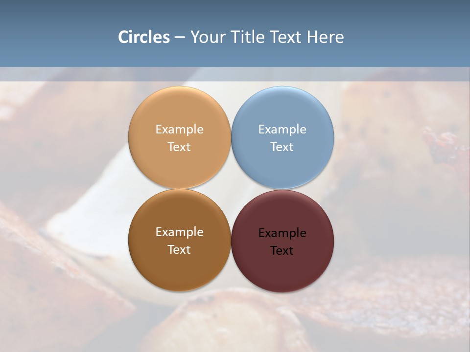 A Plate Of Food With Bananas And Bacon On It PowerPoint Template