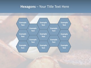 A Plate Of Food With Bananas And Bacon On It PowerPoint Template