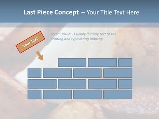 A Plate Of Food With Bananas And Bacon On It PowerPoint Template