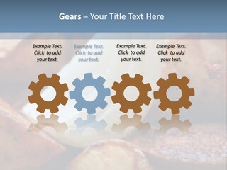 A Plate Of Food With Bananas And Bacon On It PowerPoint Template