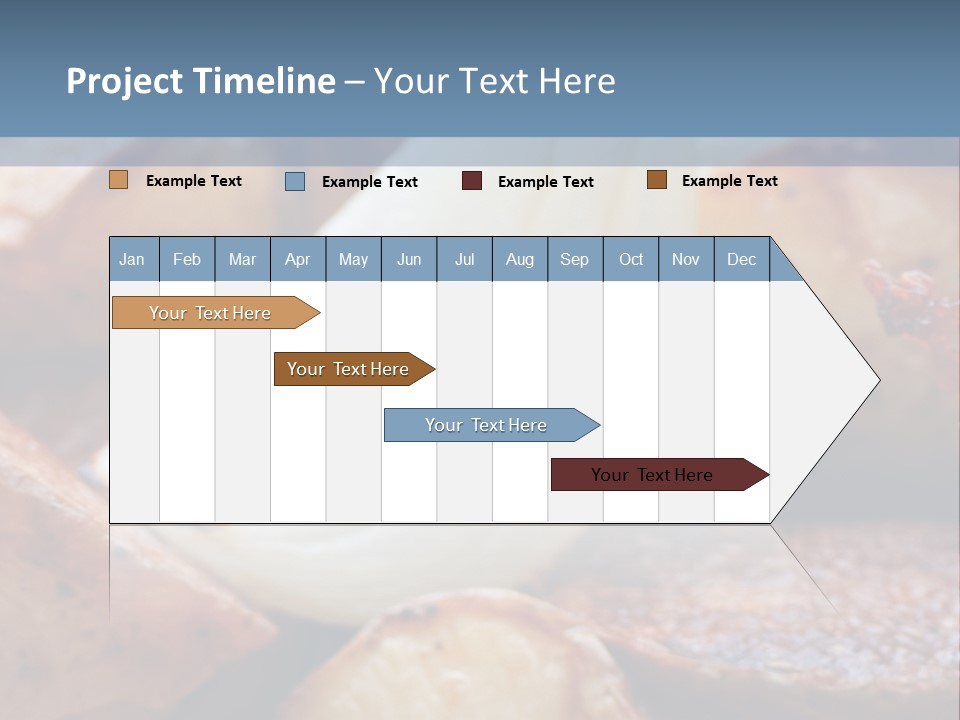 A Plate Of Food With Bananas And Bacon On It PowerPoint Template