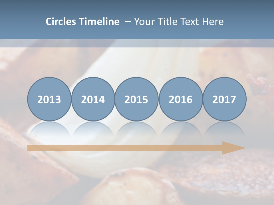 A Plate Of Food With Bananas And Bacon On It PowerPoint Template