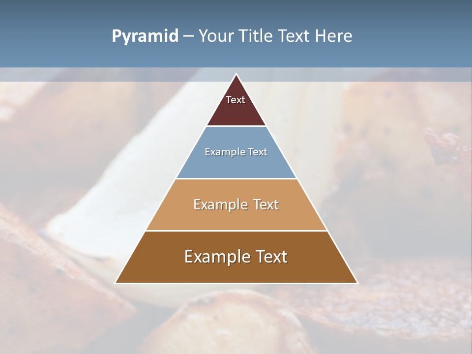 A Plate Of Food With Bananas And Bacon On It PowerPoint Template