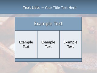 A Plate Of Food With Bananas And Bacon On It PowerPoint Template