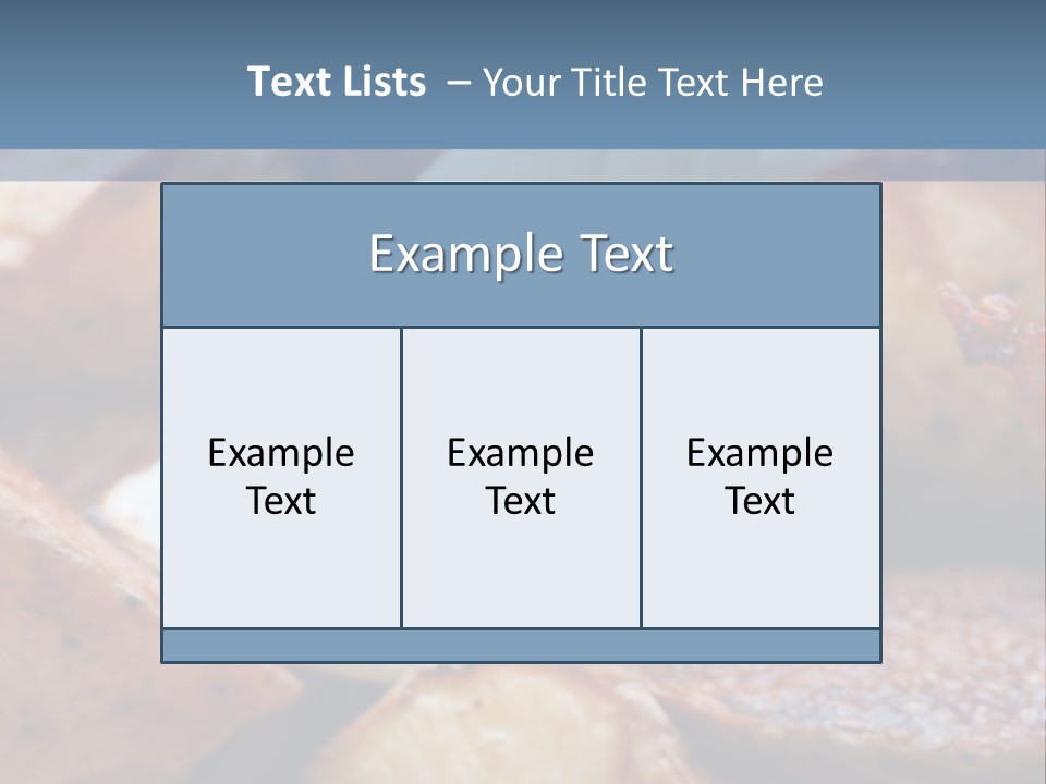 A Plate Of Food With Bananas And Bacon On It PowerPoint Template