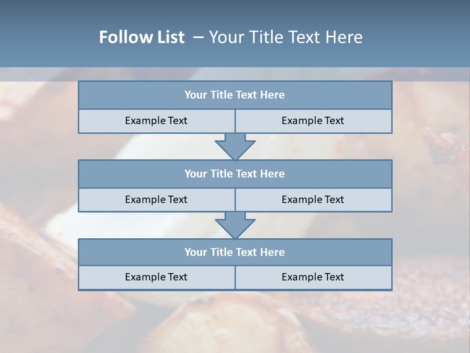 A Plate Of Food With Bananas And Bacon On It PowerPoint Template