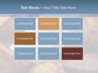 A Plate Of Food With Bananas And Bacon On It PowerPoint Template