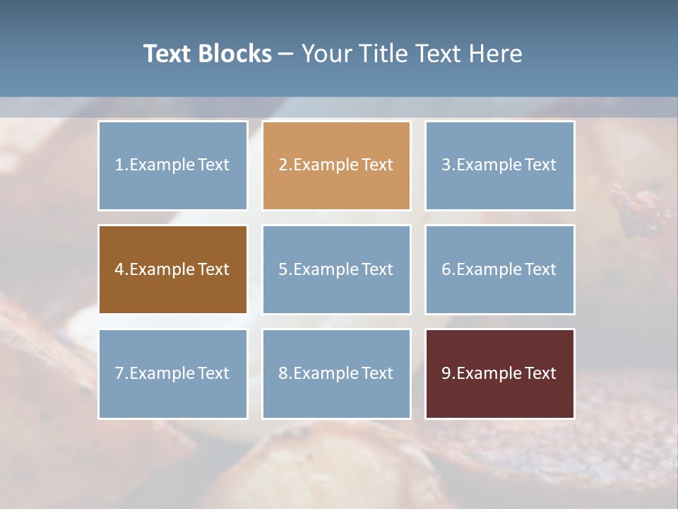 A Plate Of Food With Bananas And Bacon On It PowerPoint Template