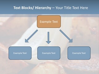 A Plate Of Food With Bananas And Bacon On It PowerPoint Template