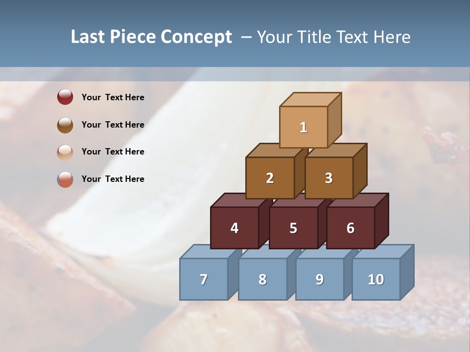 A Plate Of Food With Bananas And Bacon On It PowerPoint Template