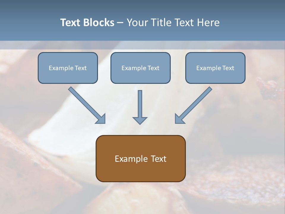 A Plate Of Food With Bananas And Bacon On It PowerPoint Template