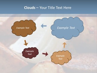 A Plate Of Food With Bananas And Bacon On It PowerPoint Template