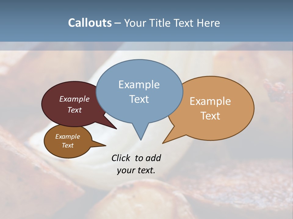 A Plate Of Food With Bananas And Bacon On It PowerPoint Template