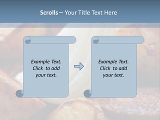 A Plate Of Food With Bananas And Bacon On It PowerPoint Template