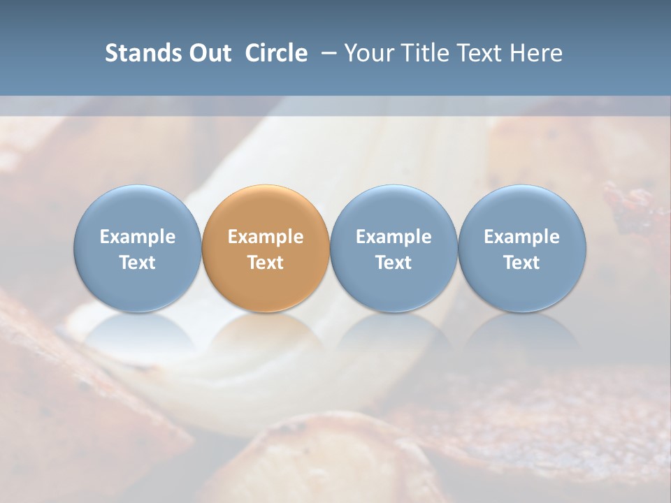 A Plate Of Food With Bananas And Bacon On It PowerPoint Template