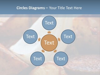 A Plate Of Food With Bananas And Bacon On It PowerPoint Template