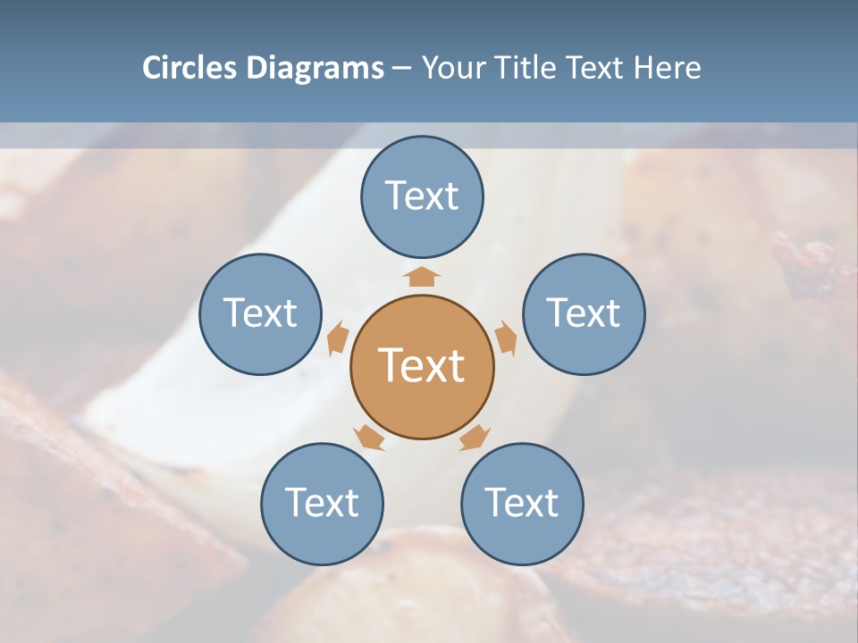 A Plate Of Food With Bananas And Bacon On It PowerPoint Template
