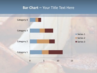 A Plate Of Food With Bananas And Bacon On It PowerPoint Template