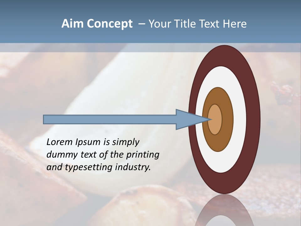 A Plate Of Food With Bananas And Bacon On It PowerPoint Template