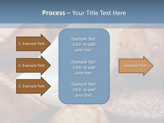 A Plate Of Food With Bananas And Bacon On It PowerPoint Template