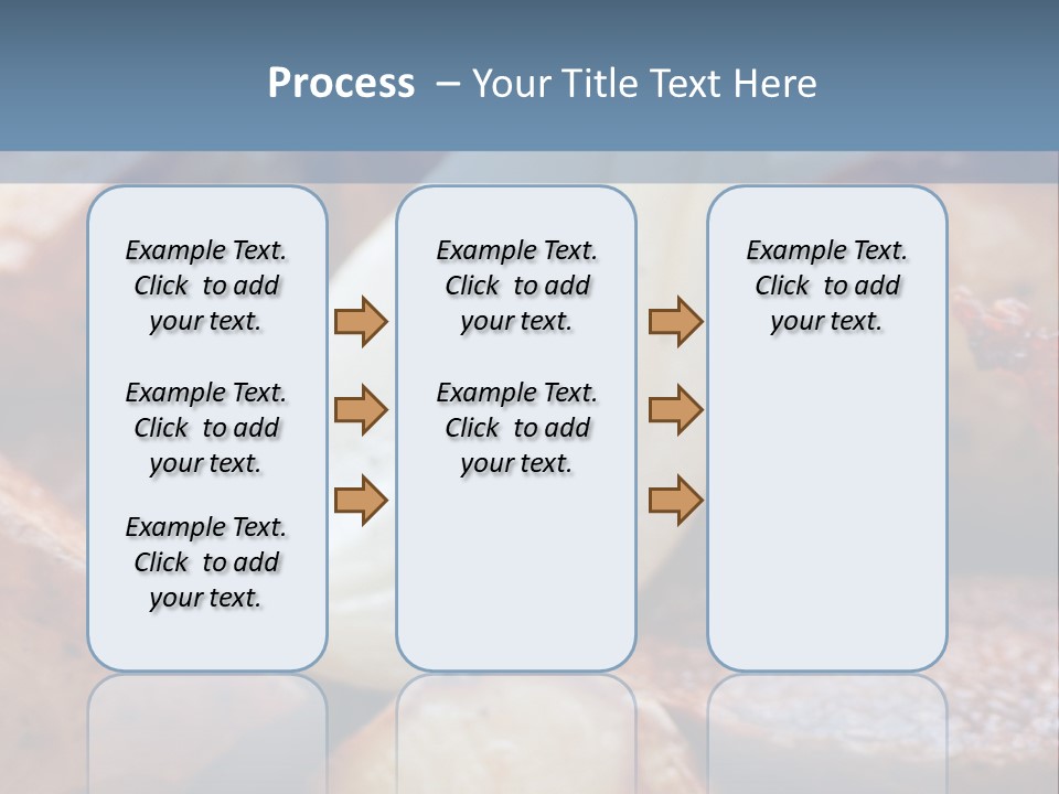 A Plate Of Food With Bananas And Bacon On It PowerPoint Template