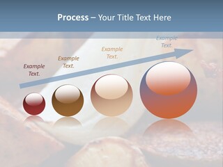 A Plate Of Food With Bananas And Bacon On It PowerPoint Template