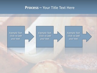 A Plate Of Food With Bananas And Bacon On It PowerPoint Template
