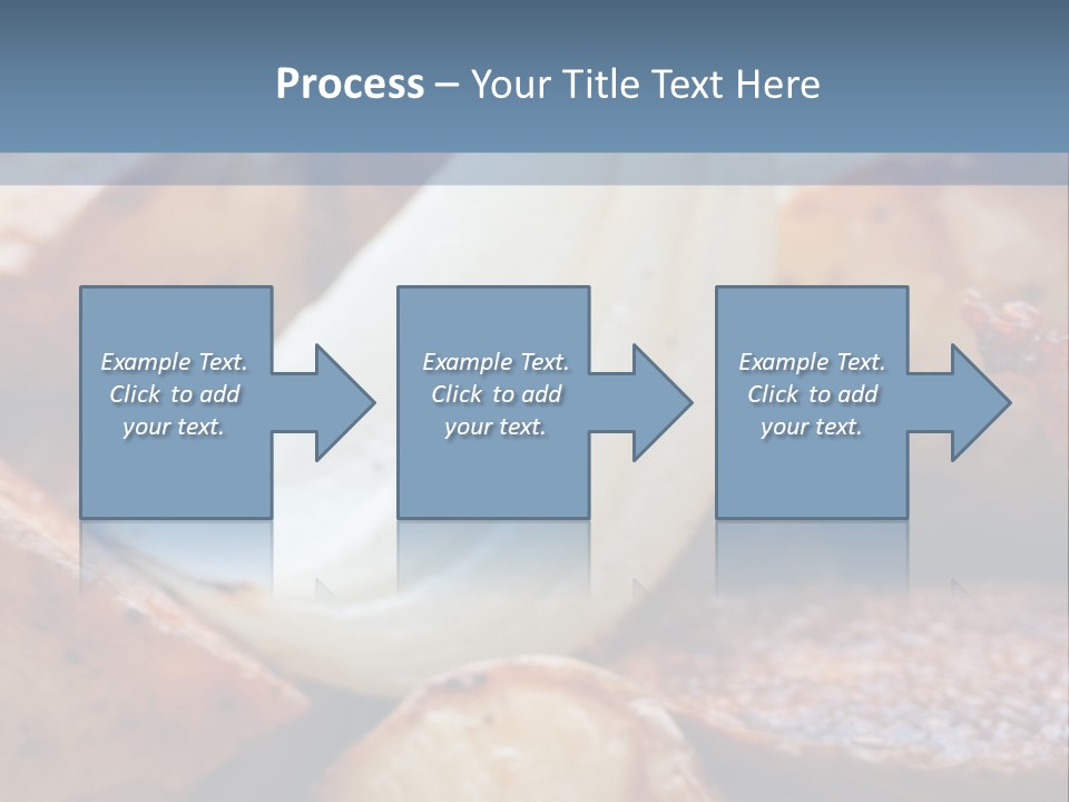 A Plate Of Food With Bananas And Bacon On It PowerPoint Template