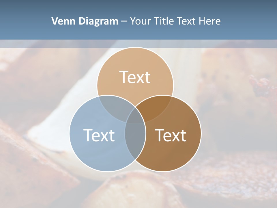 A Plate Of Food With Bananas And Bacon On It PowerPoint Template