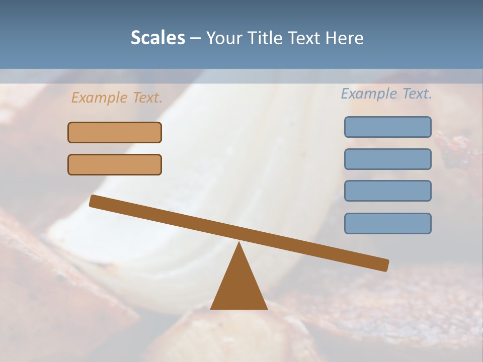 A Plate Of Food With Bananas And Bacon On It PowerPoint Template