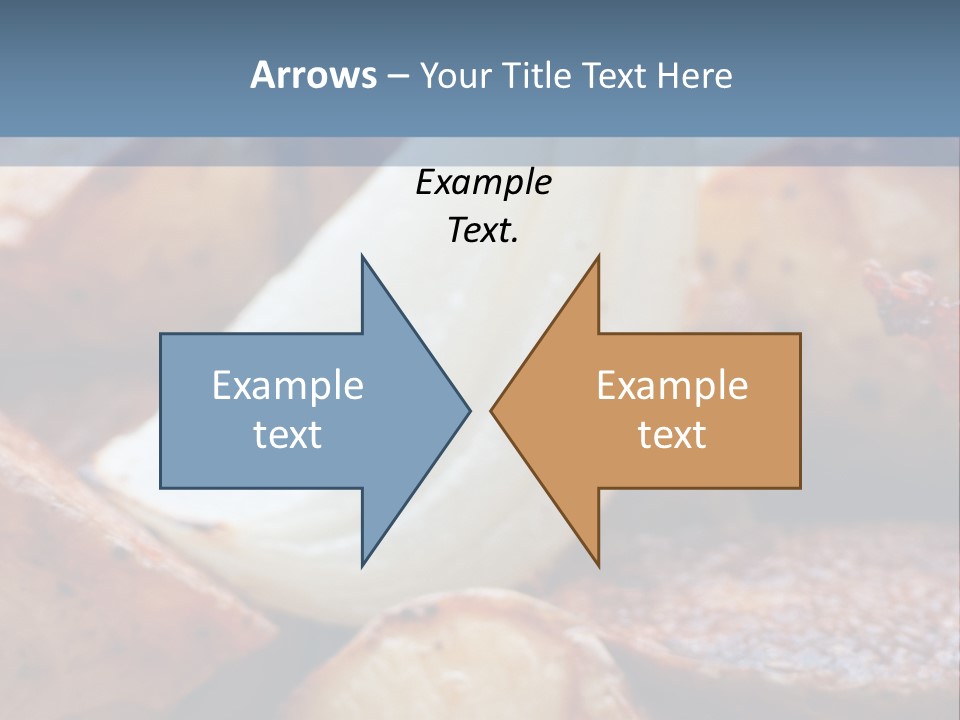 A Plate Of Food With Bananas And Bacon On It PowerPoint Template