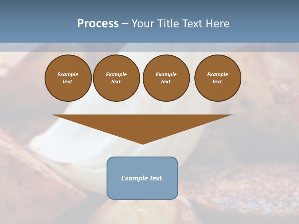 A Plate Of Food With Bananas And Bacon On It PowerPoint Template