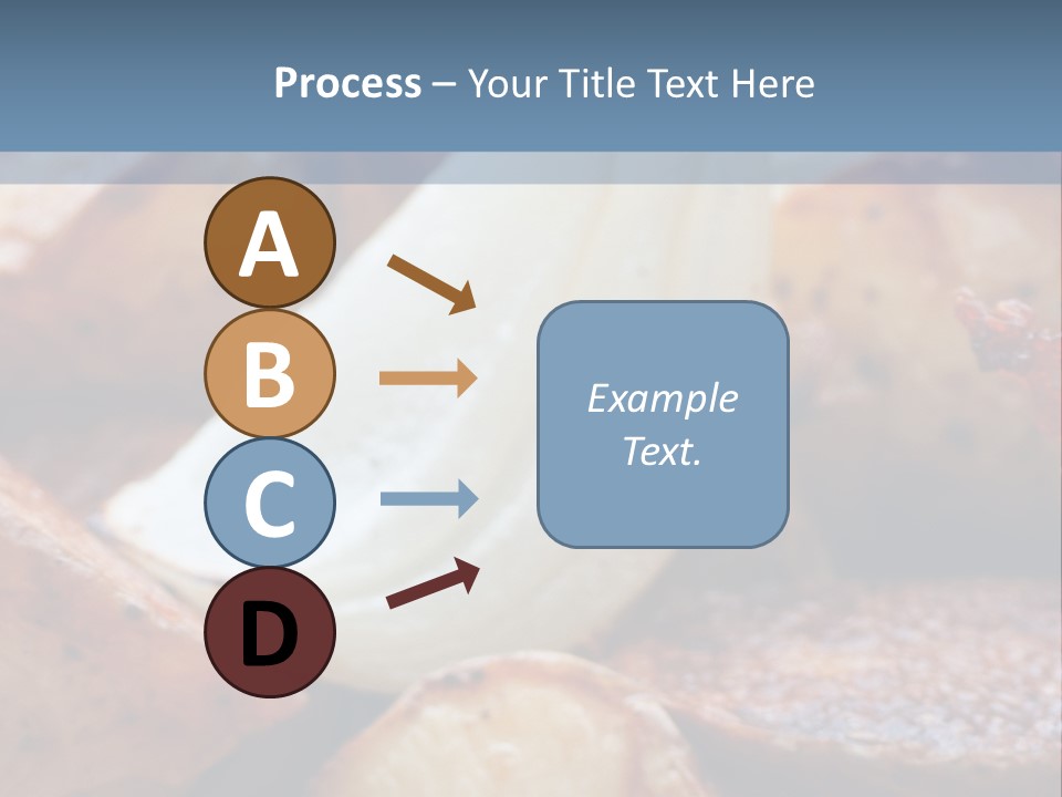 A Plate Of Food With Bananas And Bacon On It PowerPoint Template