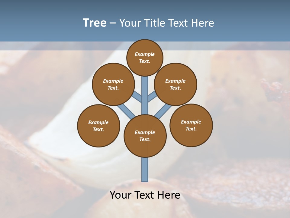 A Plate Of Food With Bananas And Bacon On It PowerPoint Template