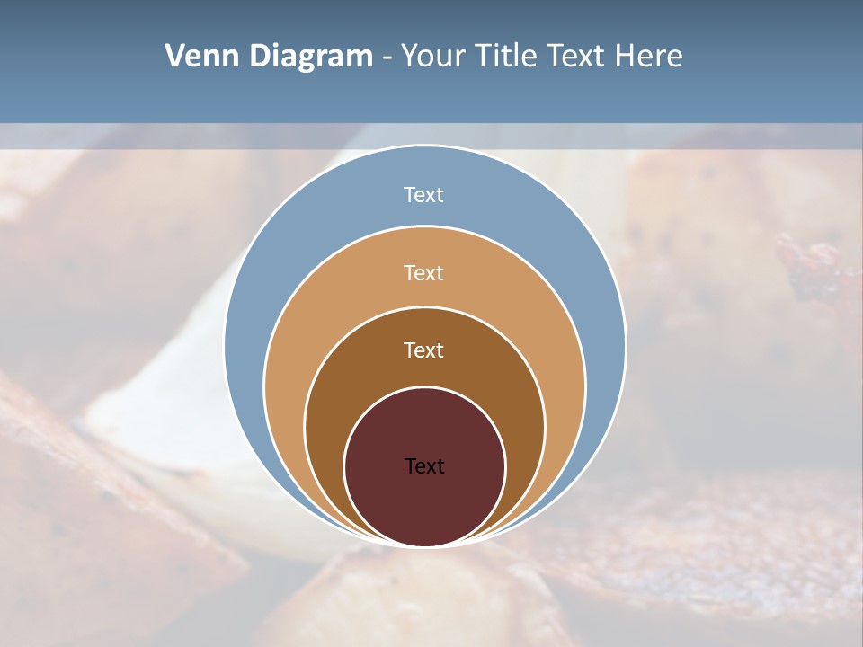 A Plate Of Food With Bananas And Bacon On It PowerPoint Template