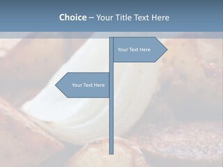 A Plate Of Food With Bananas And Bacon On It PowerPoint Template