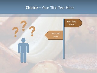 A Plate Of Food With Bananas And Bacon On It PowerPoint Template