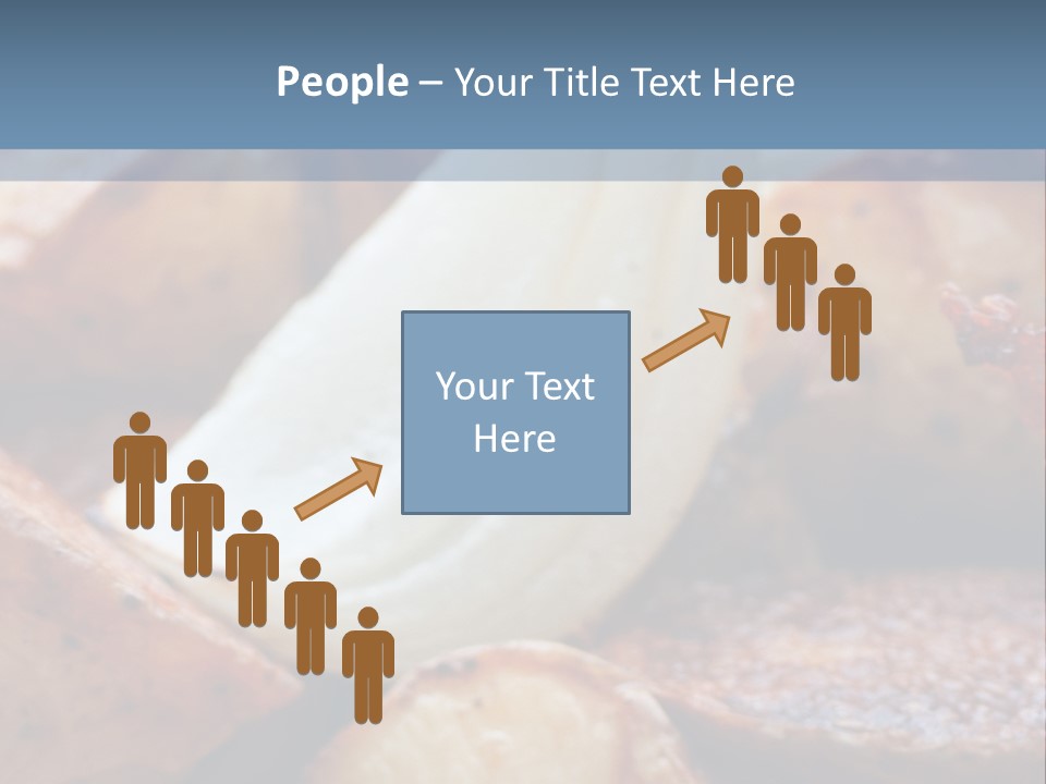 A Plate Of Food With Bananas And Bacon On It PowerPoint Template