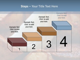 A Plate Of Food With Bananas And Bacon On It PowerPoint Template