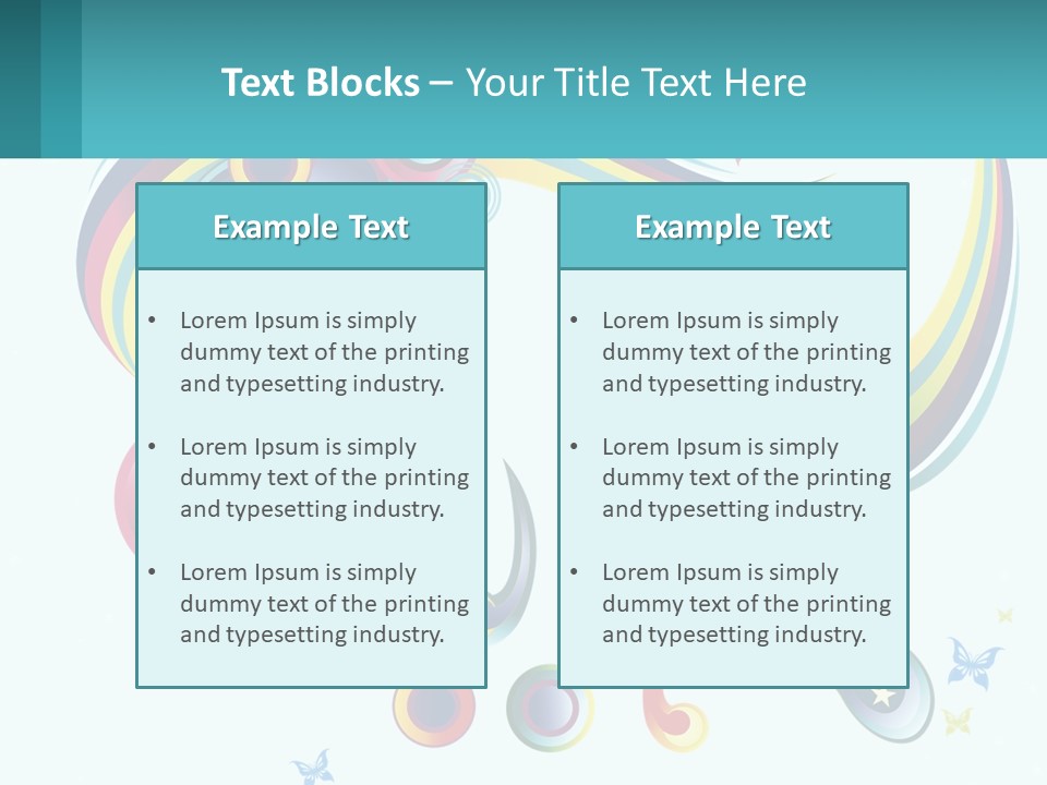 A Colorful Abstract Background With Stars And Circles PowerPoint Template